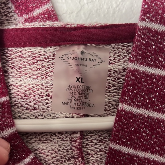 St. John’s Bay Sparkly hoodie - Picture 3 of 3